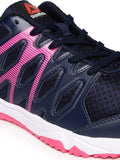 Reebok Women Navy & Pink Arcade Running Shoes